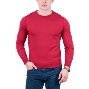 Maglierie Di Perugia Red Crew Neck  Classic Sweater
